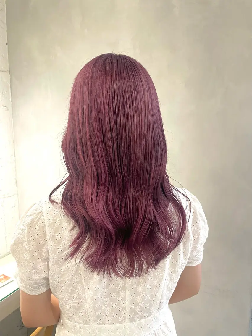 ミディアム カラー ヘアアレンジ カット ヘアカラー 🎀レイヤー 透明感 カラーyuuri🎀のヘアスタイル