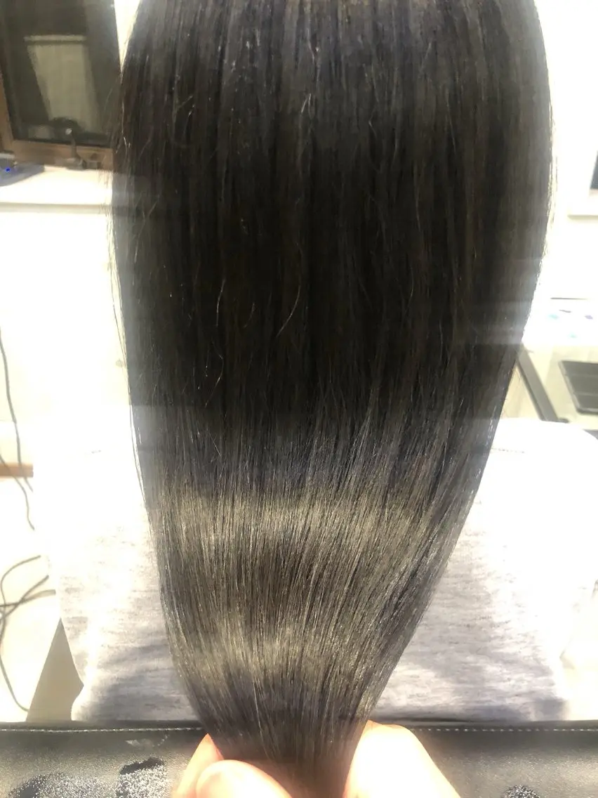 セミロング ボブ くびれヘア くせ毛 髪質改善 切りっぱなしロブ トリートメント REVE 美容室のヘアスタイル