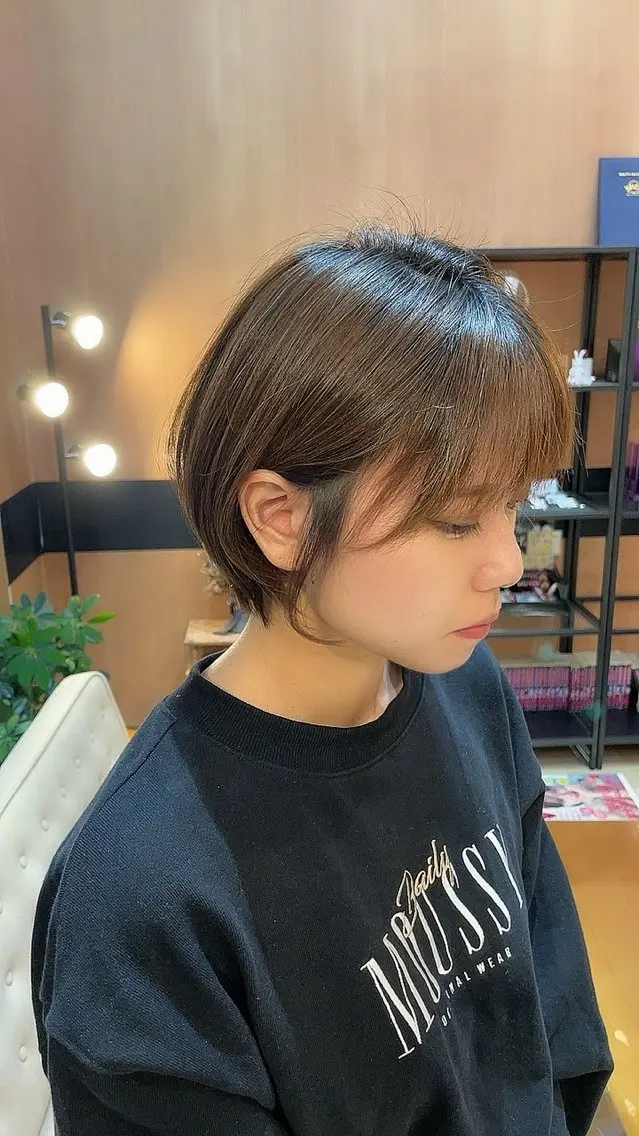 ショート ショートボブ ボブ ショートヘア 北川 颯馬のヘアスタイル