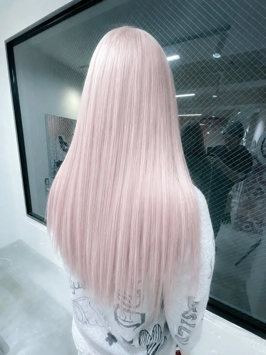 ロング カラー ブリーチ トリートメント ヘアカラー BOXmico. 南堀江 宇都宮のヘアスタイル