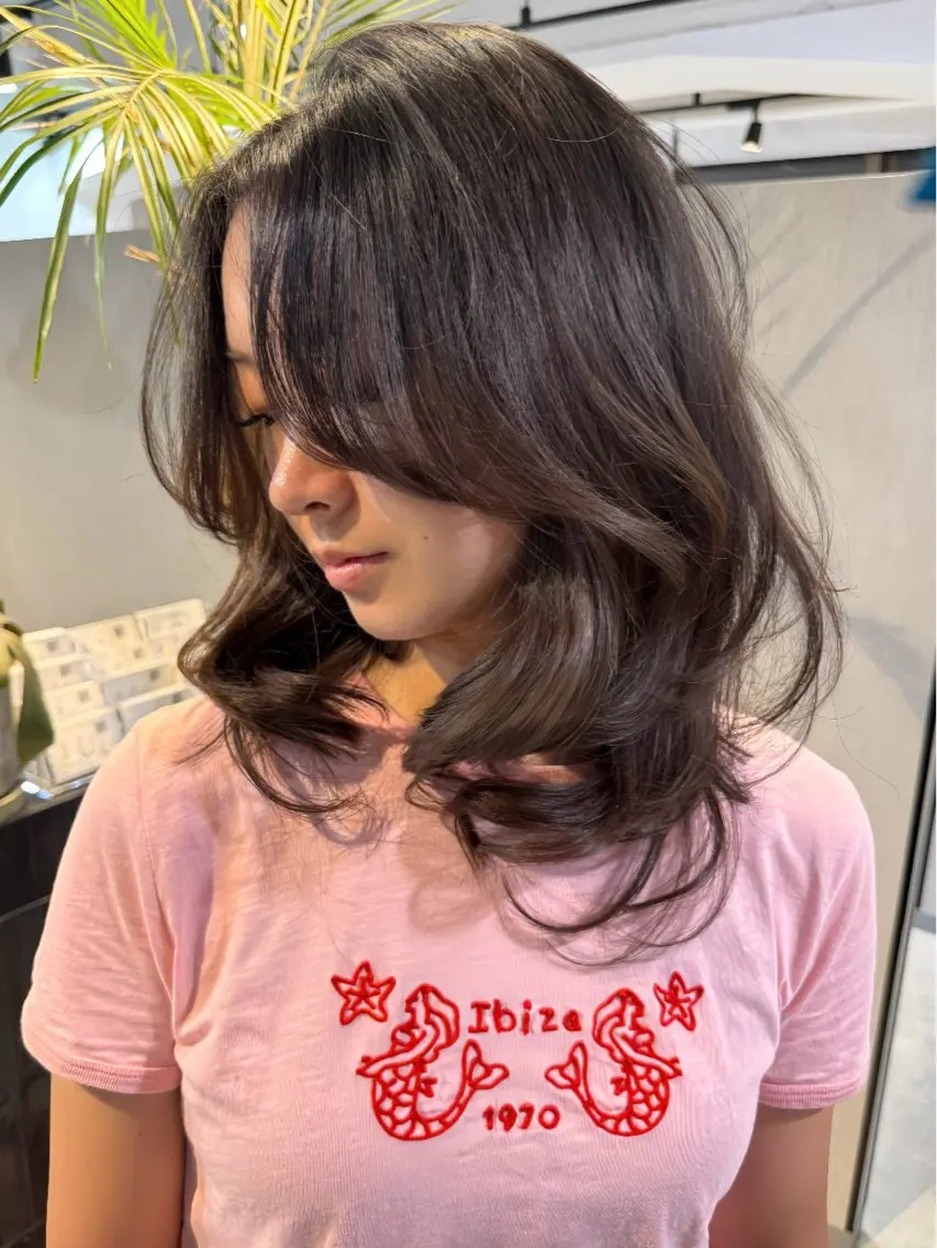 セミロング 岩原 基典のヘアスタイル