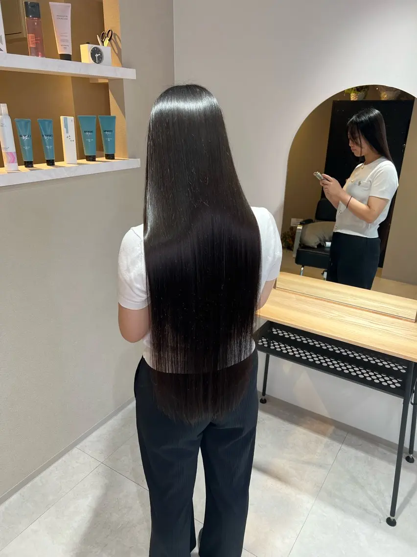ロング カット ヘッドスパ 💫西村一真💫髪質 改善/透明感カラーのヘアスタイル