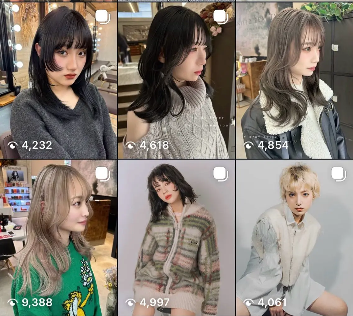 ミディアム カラー 透明感カラー 顔周りカット レイヤーカット 小顔カット カット ヘアカラー トリートメント 🏆韓国ヘア/ レイヤー/junのヘアスタイル