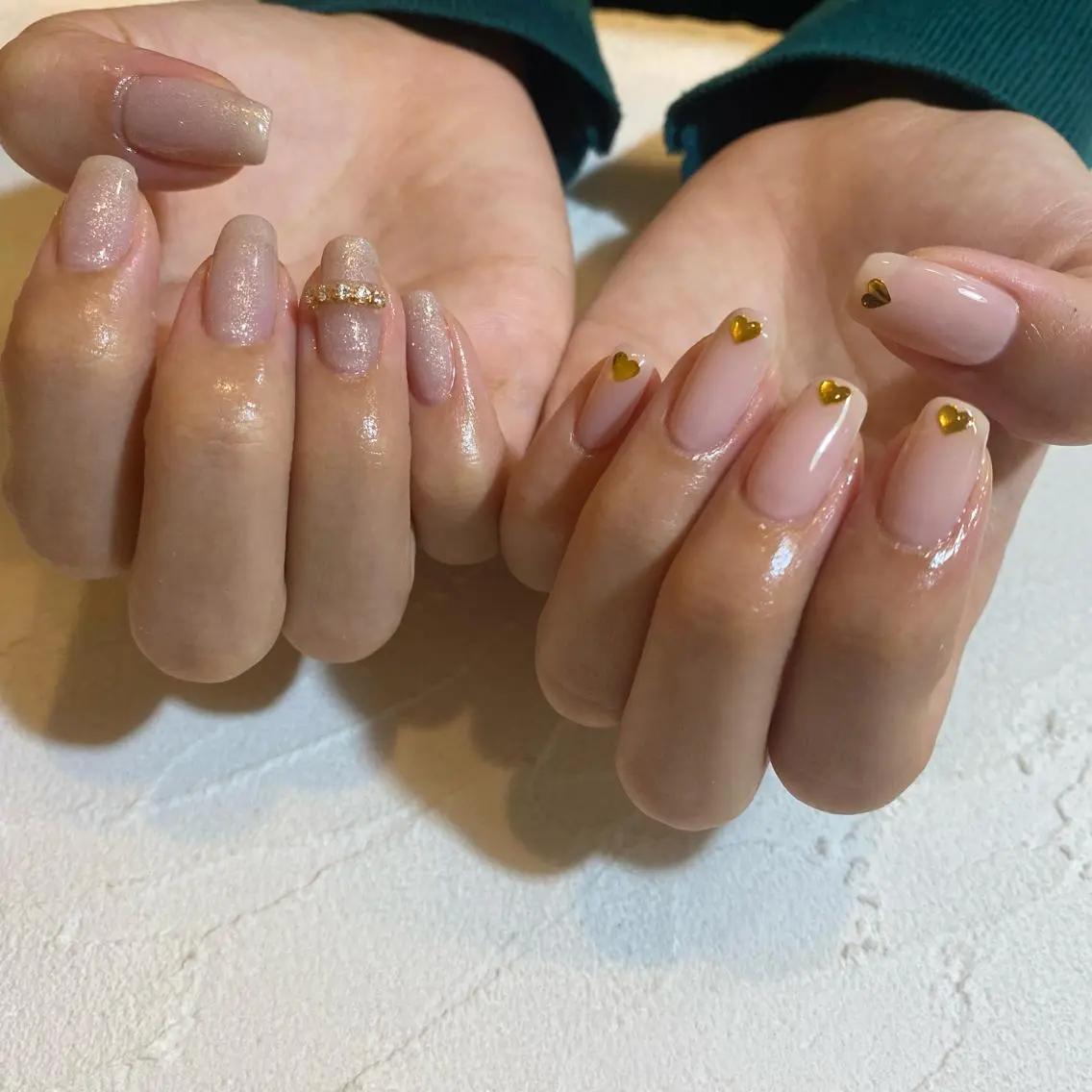 ネイル ガーリー シンプルネイル ハンドネイル mol 山田のネイルデザイン