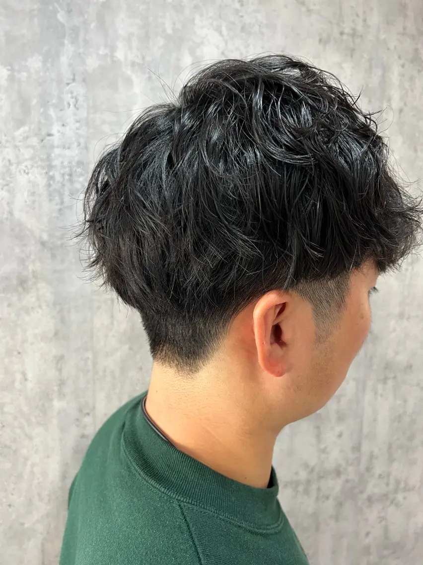 パーマ メンズ ハイライト特化小澤 奈津美のヘアスタイル