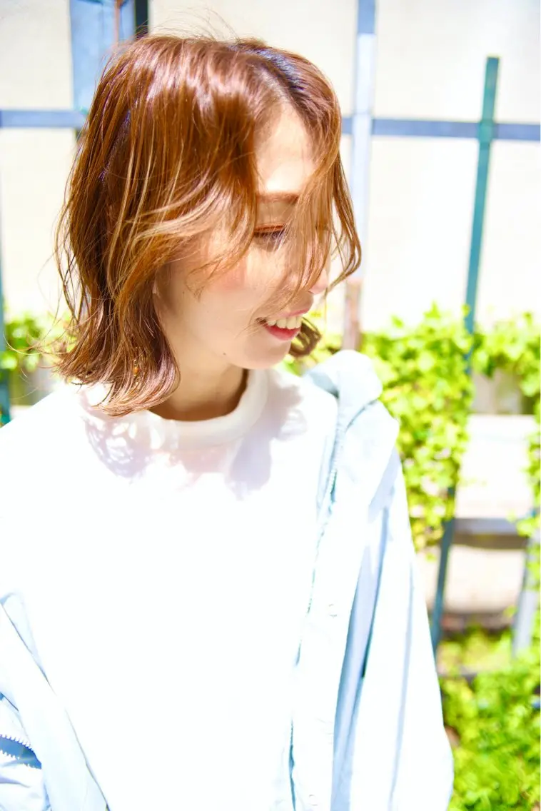 ミディアム ウルフカット 髪質改善酸性縮毛矯正 酸性ストレート◎鈴木のヘアスタイル