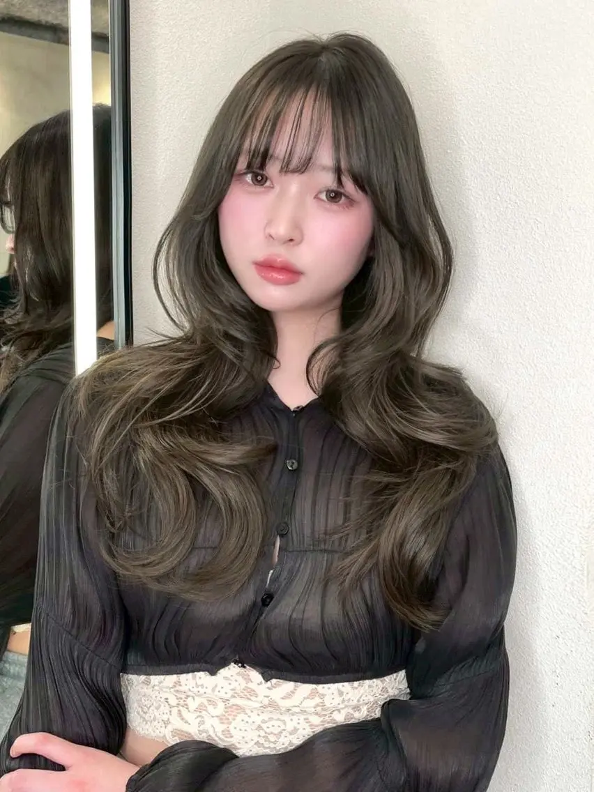 ロング 大宮透明感トレンド ヘア🫧セナ🤍のヘアスタイル