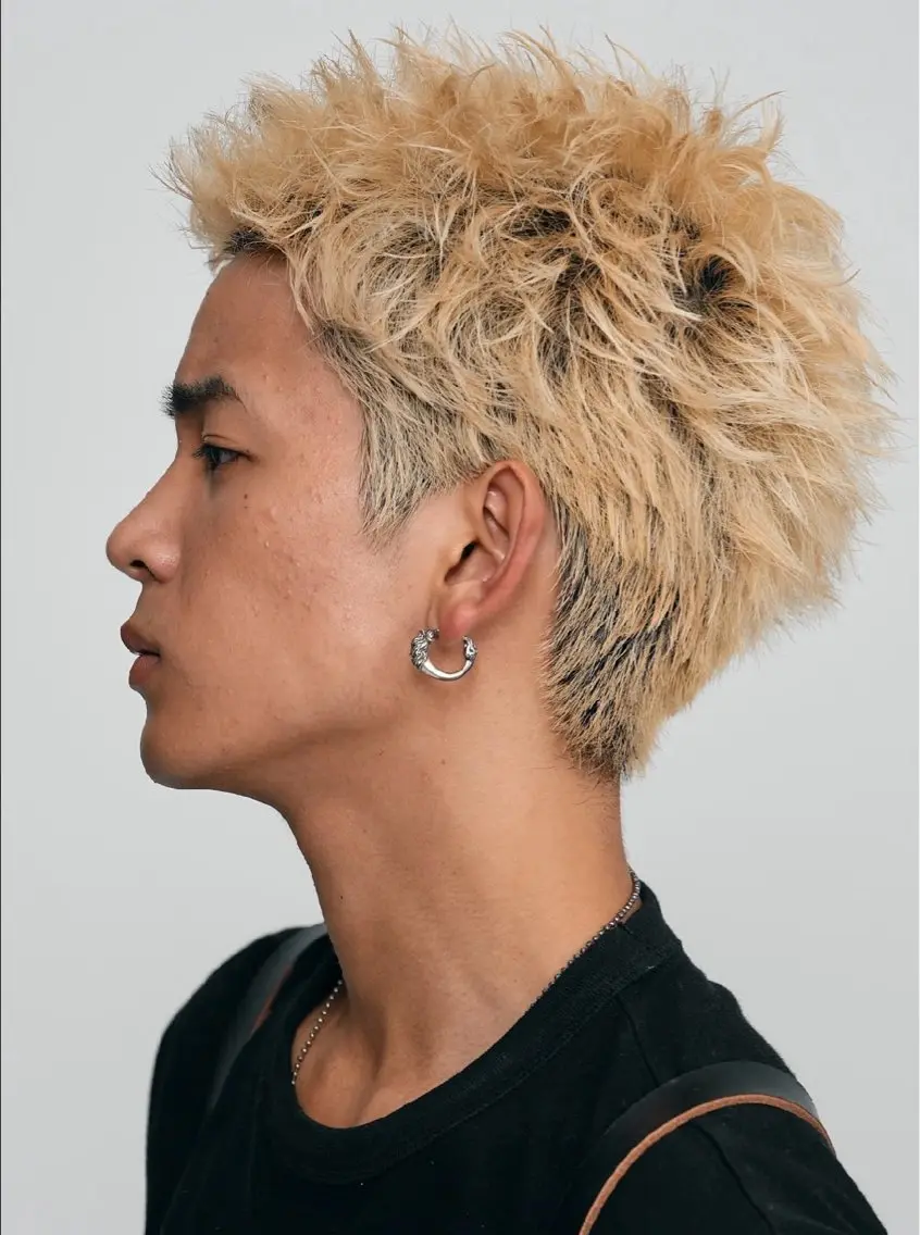 ショート パーマ メンズ カット パーマ fifth天神 パーマ特化/石橋航海のヘアスタイル