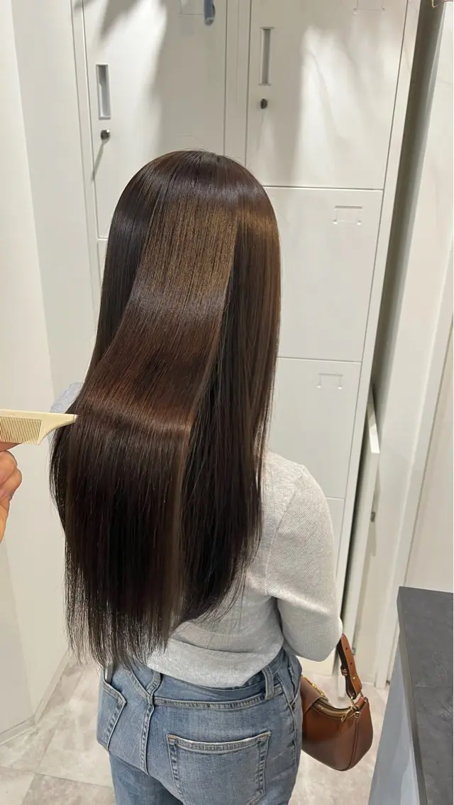 縮毛矯正 recipe la couleurちずのヘアスタイル
