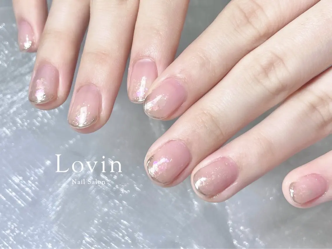 ネイル ジェルネイル キラキラネイル ニュアンスネイル オフィスネイル パラジェル k-two nailのネイルデザイン