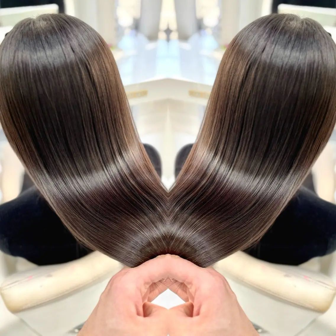セミロング カラー カット ヘアカラー トリートメント 30代からの上質な ヘアケア 大西のヘアスタイル