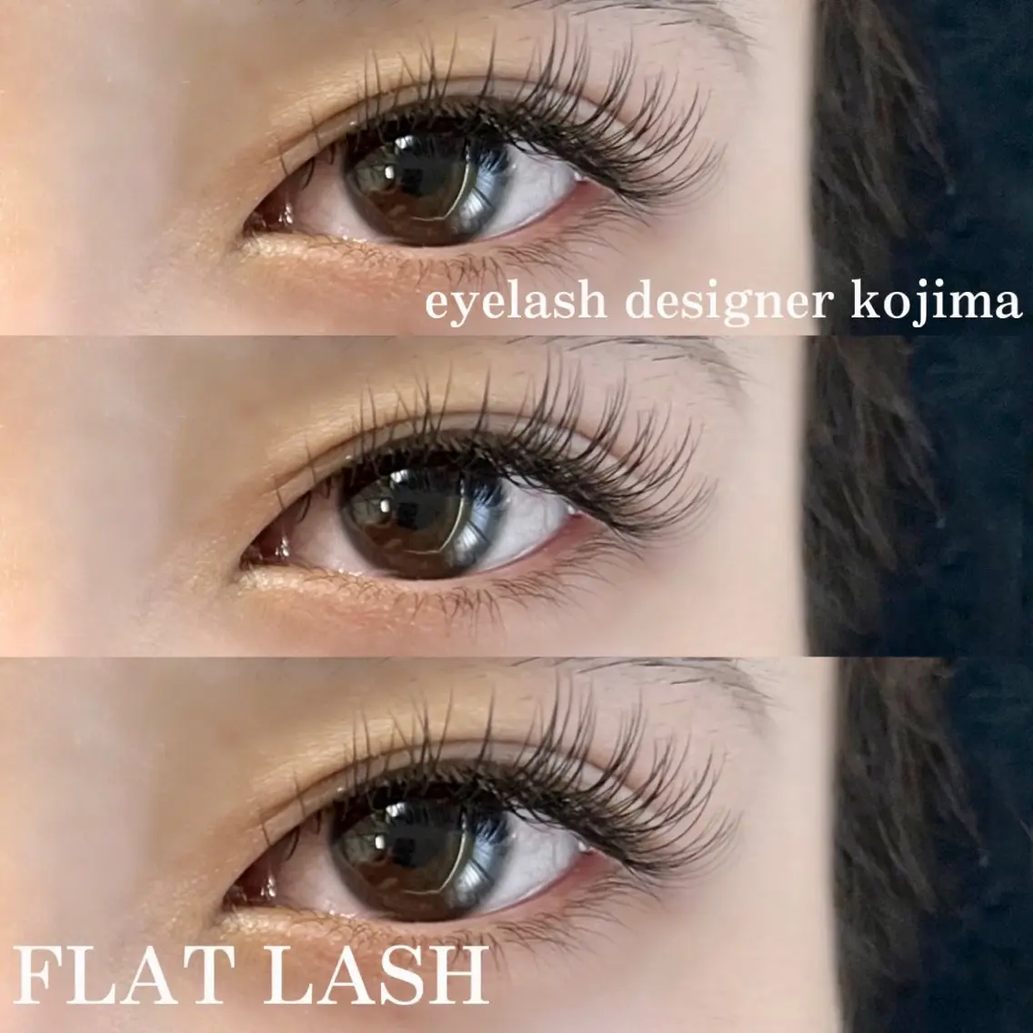 マツエク・マツパ フラットラッシュ Trinity eyelashのマツエク・マツパデザイン