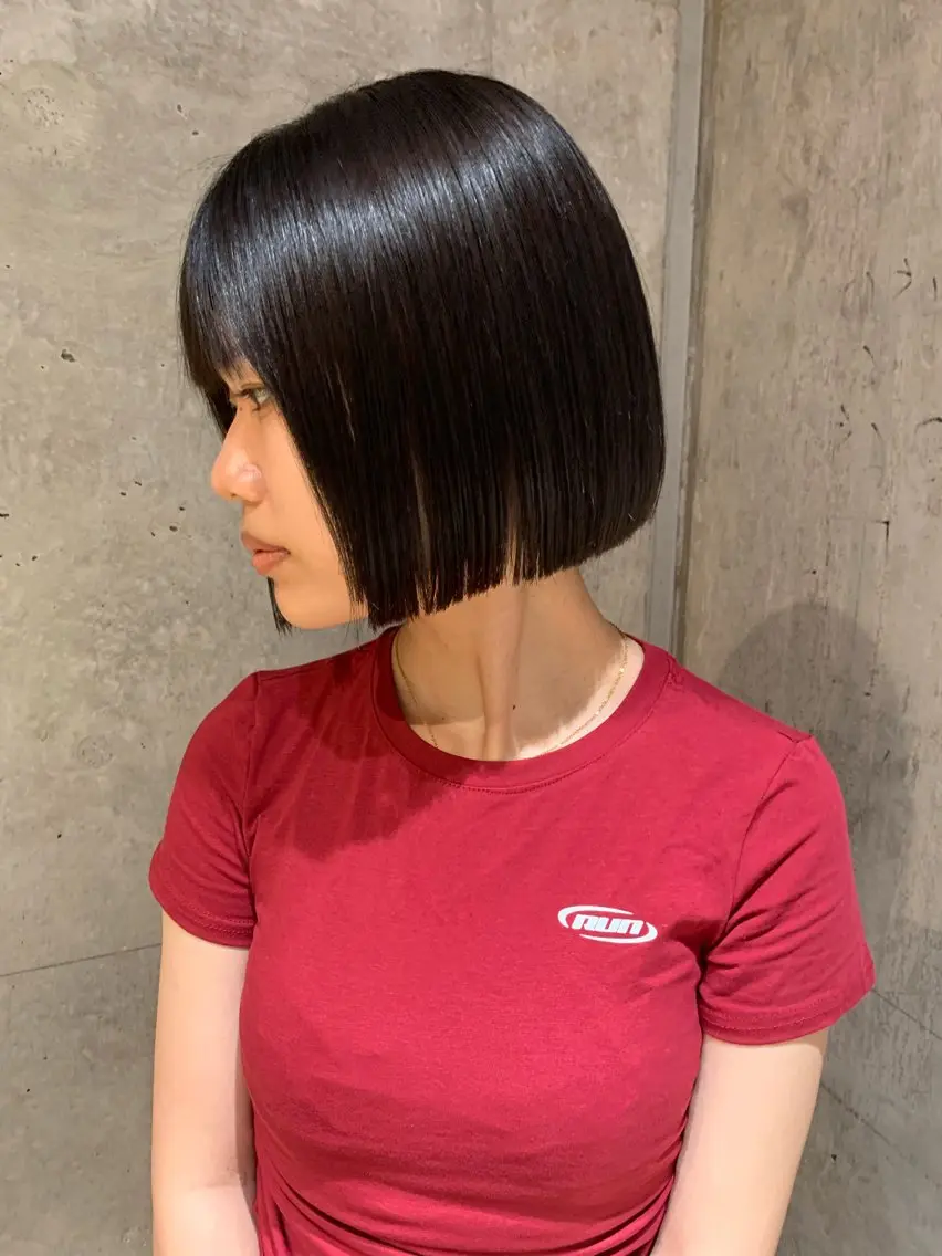 ミディアム カラー カット ヘアカラー パーマ　地毛風カラー /横山大樹のヘアスタイル