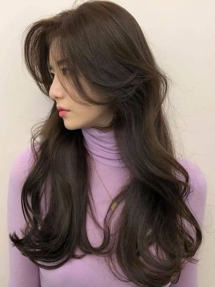 ロング レイヤーカット×髪質 改善🇰🇷シオリのヘアスタイル