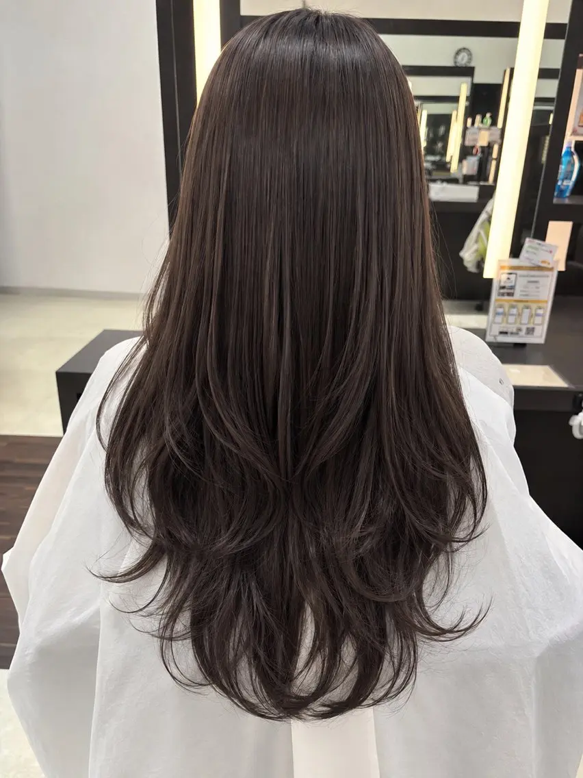 ロング ロングレイヤー レイヤーカット ロング ⑅.* ୨୧こわた みく୨୧⑅.*のヘアスタイル