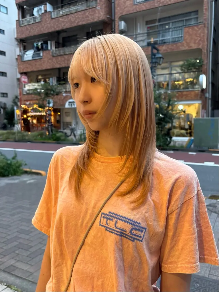 ミディアム カラー レイヤーカット カット トリートメント 艶カラー/レイヤー /atsumi🪷のヘアスタイル