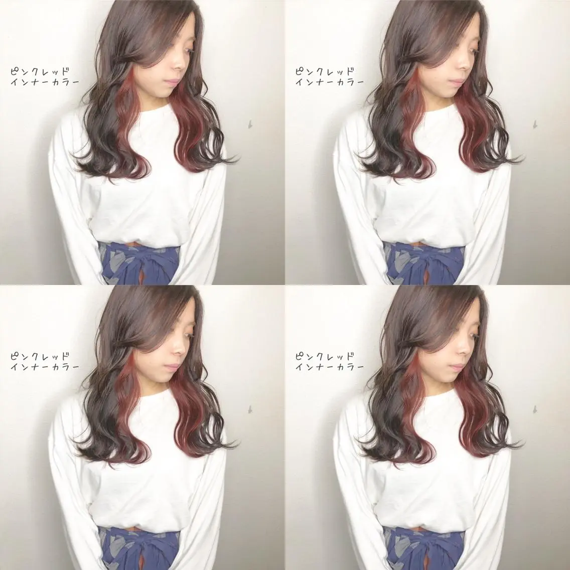 セミロング カラー ブリーチ あさだ しゅうたろうのヘアスタイル