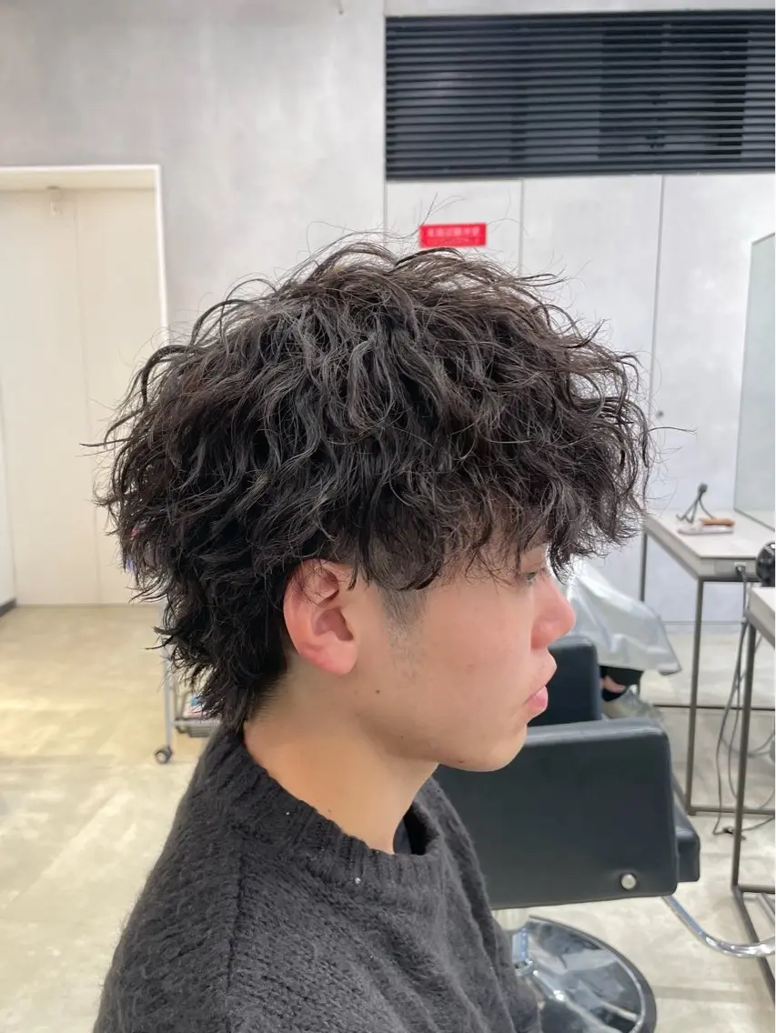 ショート パーマ メンズ メンズパーマ ツイストスパイラルパーマ スパイラルパーマ カット パーマ メンズ特化🔥 金子直斗のヘアスタイル