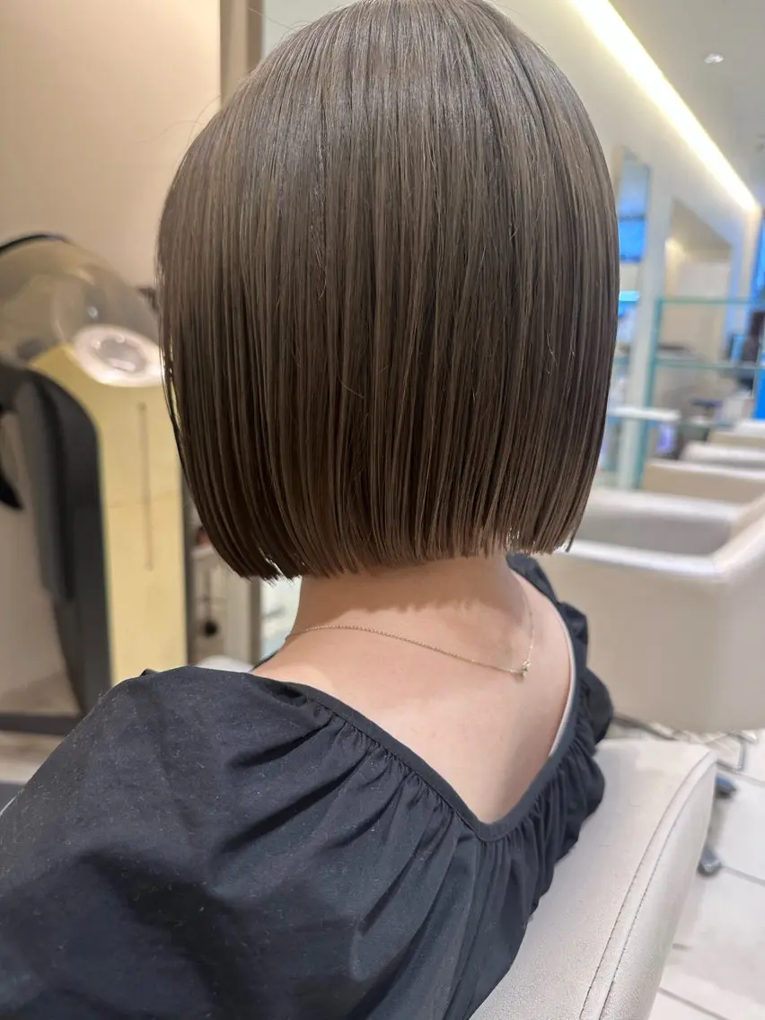 ショート カット ヘアカラー 松下仁美 /ボブ顔周りレイヤーのヘアスタイル
