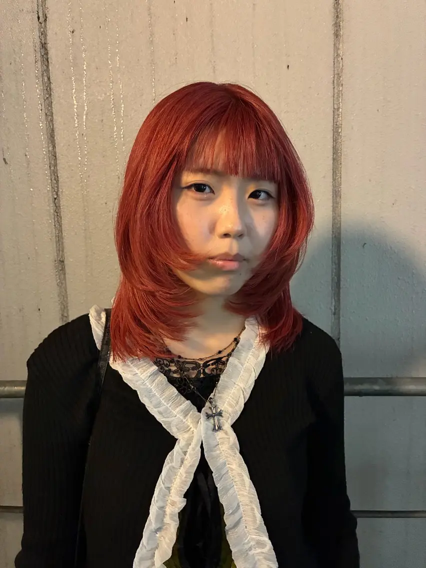 ミディアム レイヤーカット nao 𝜗𝜚のヘアスタイル