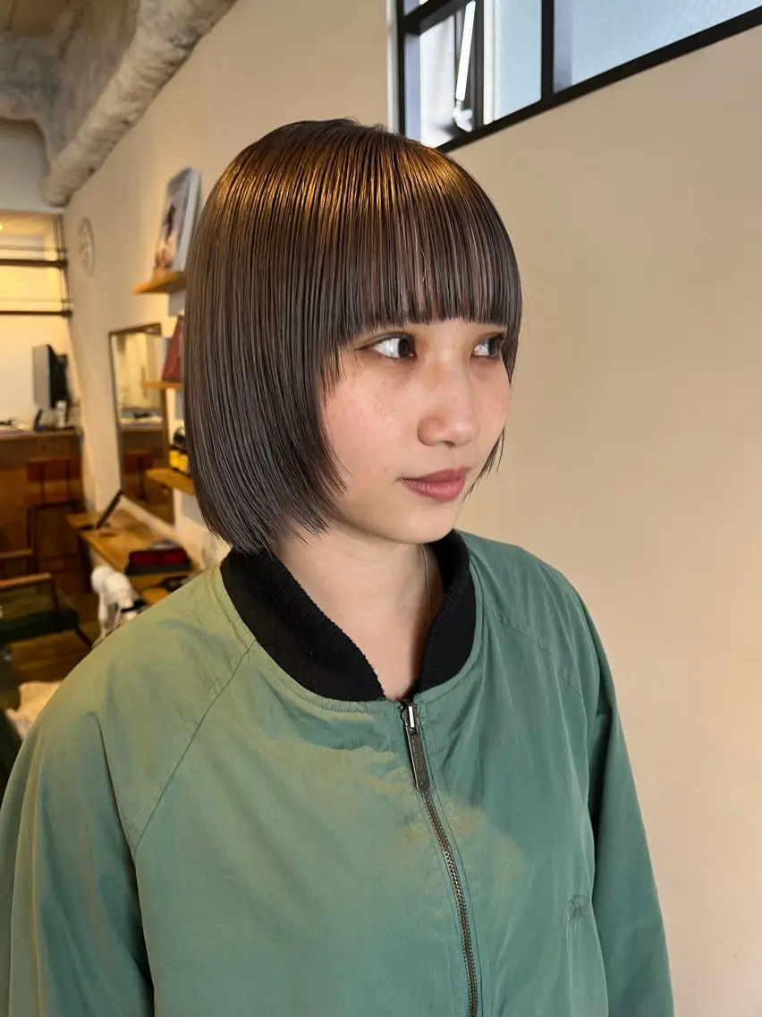 ショート カラー china/ボブ /レイヤーカットのヘアスタイル
