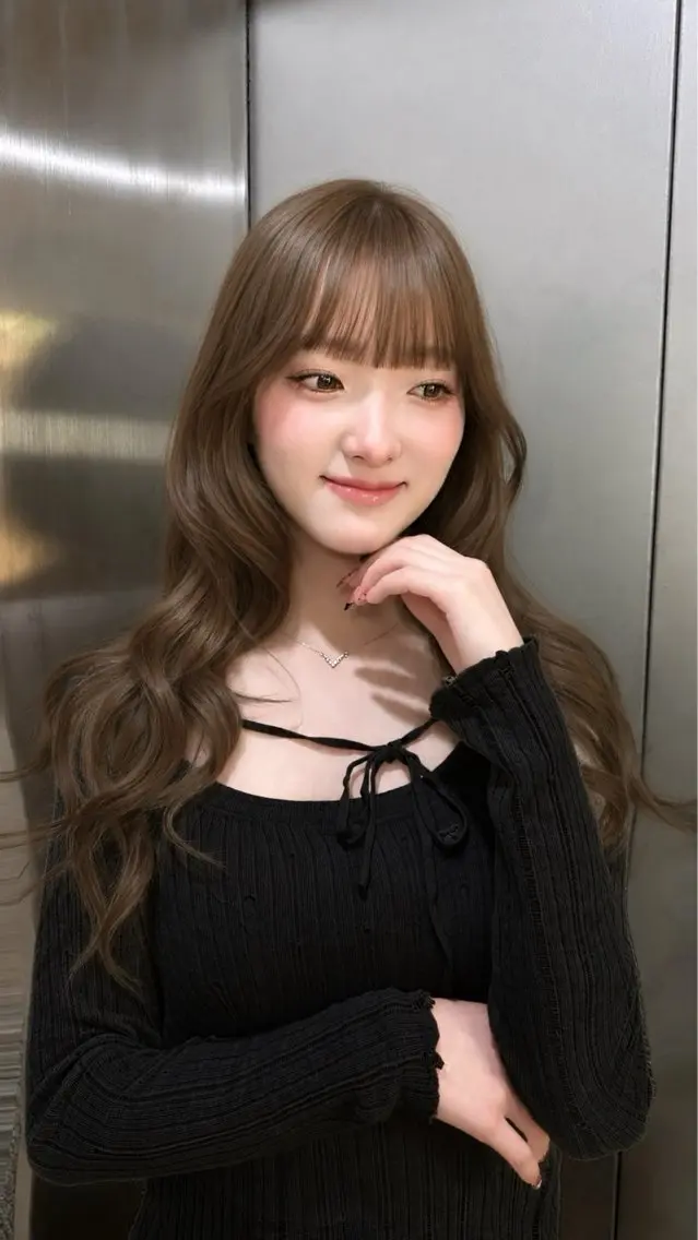 ロング カラー ヘアカラー ヘアセット 上品モテヘア🩶 karen🩶のヘアスタイル