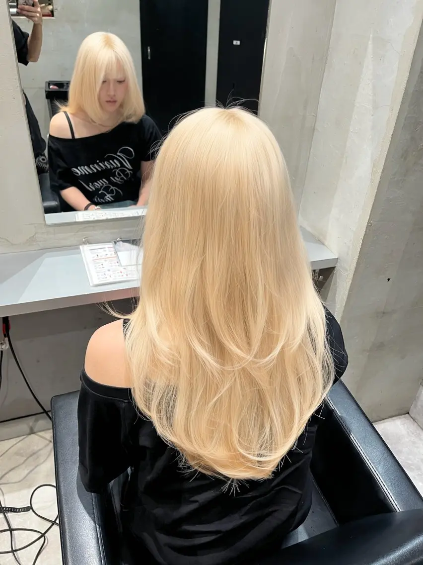 ロング カラー レイヤーカット カット ヘアカラー トリートメント レイヤー/ブリーチ/ エクステ💫ひかるのヘアスタイル