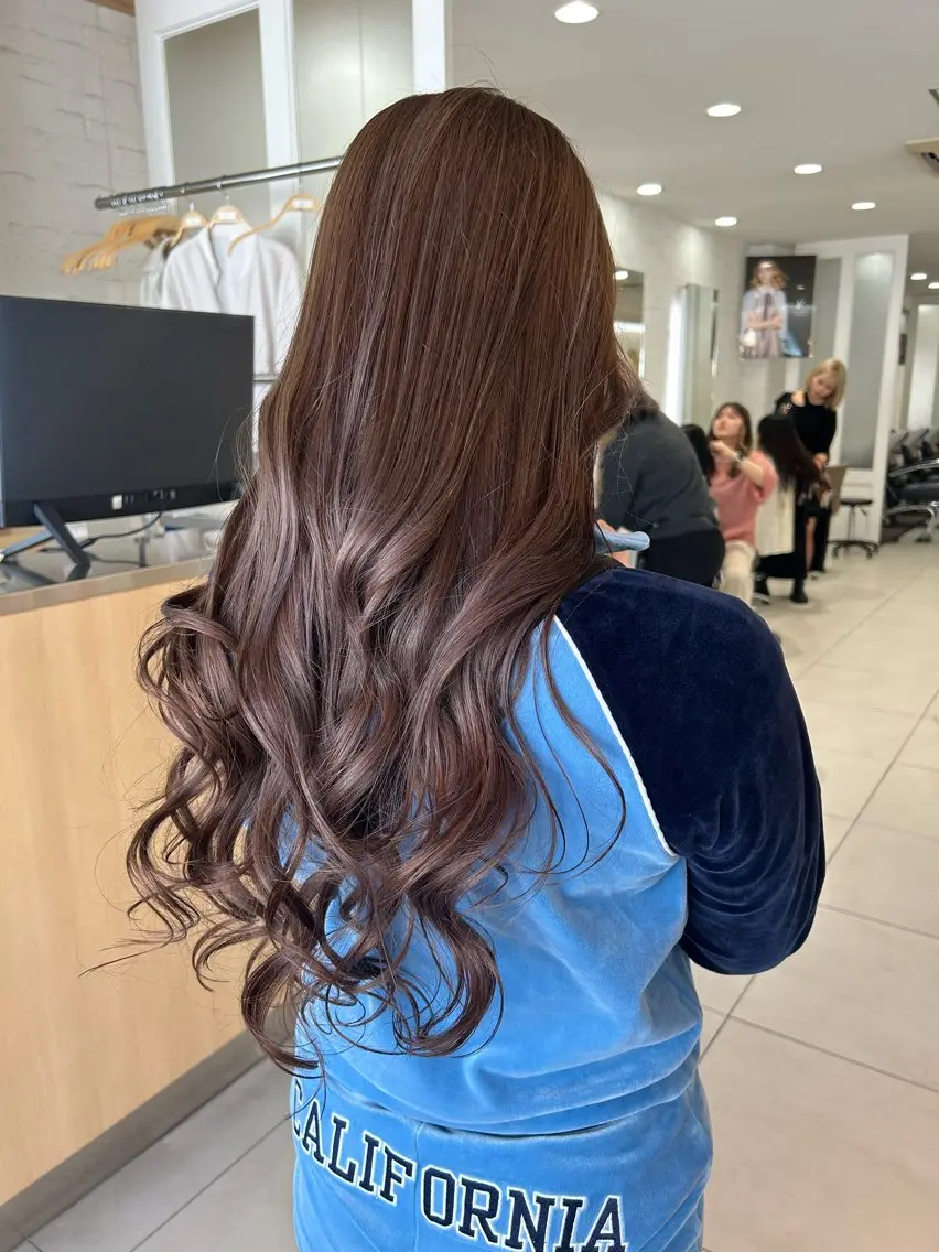 ロング カラー ブリーチ ダブルカラー ブリーチなしカラー ハイトーン/メンズ 水野翔太のヘアスタイル