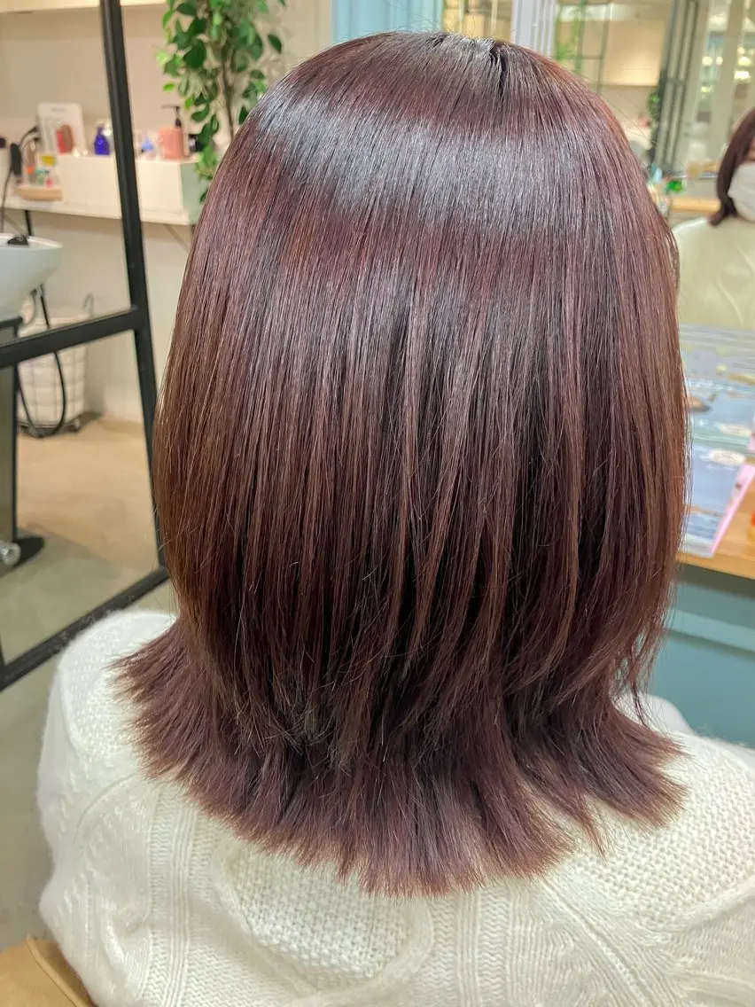 ミディアム 似合わせ×透明感 カラー🤍MAOのヘアスタイル