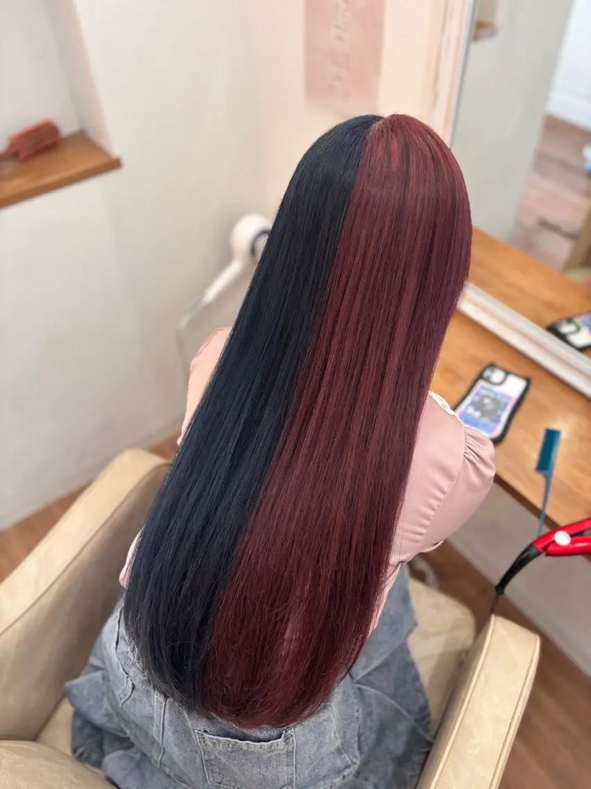 ロング ヘアカラー 永井大樹✨ 透明感カラー✨のヘアスタイル