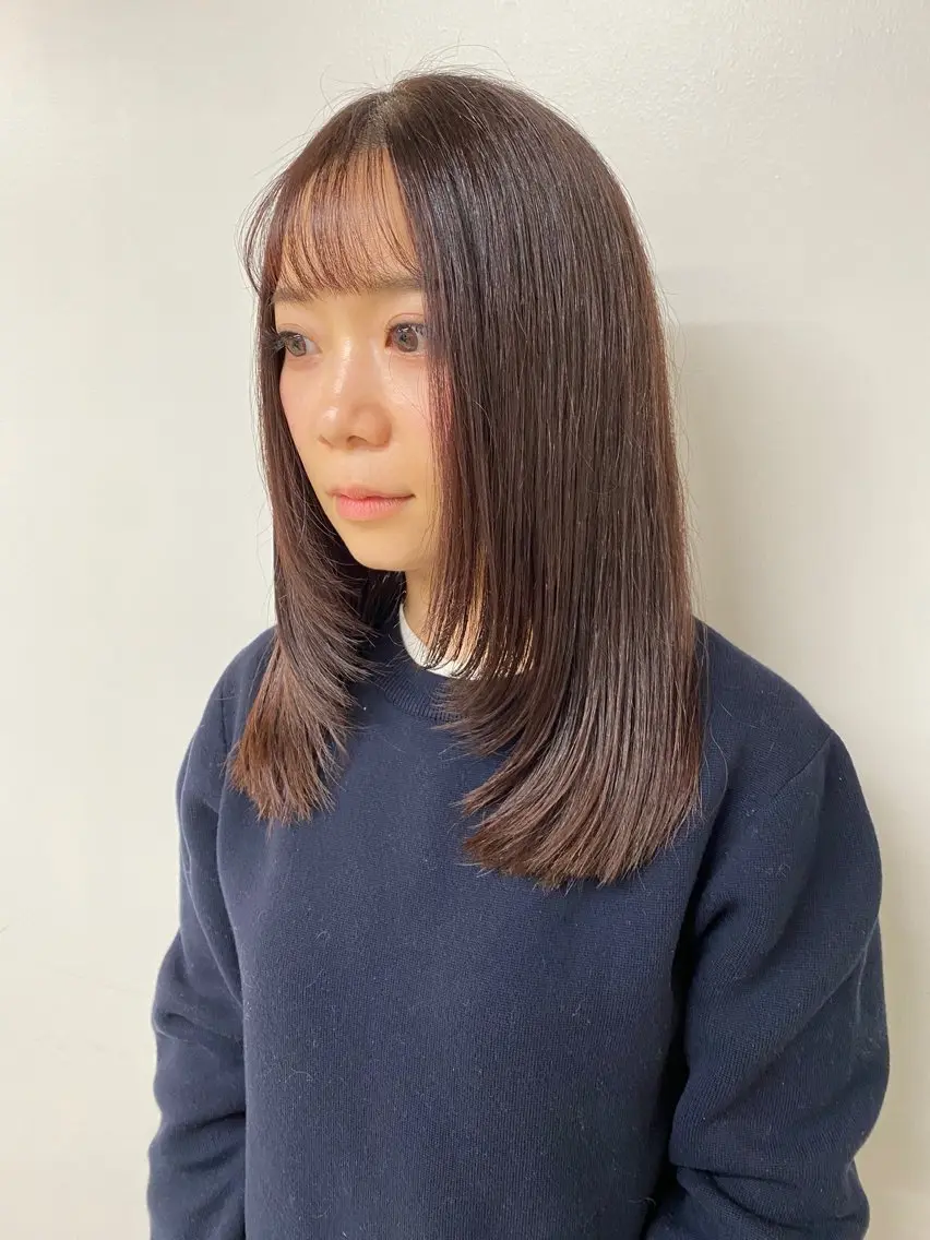 セミロング カット ヘアカラー トリートメント HARUKA🍒 toccaのヘアスタイル