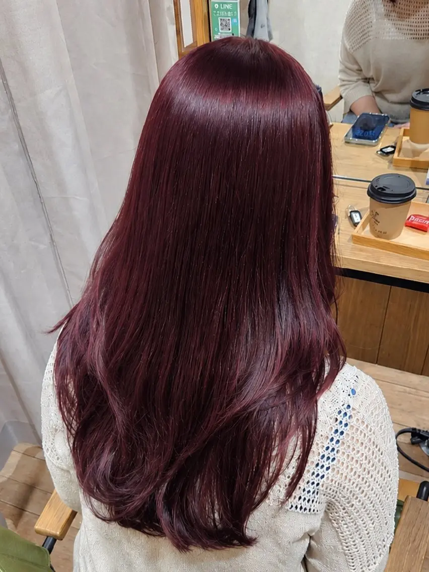 カラー ロング ブリーチ ブリーチなしカラー カット Miuri/ミユリ 柔らかい雰囲気ヘアのヘアスタイル
