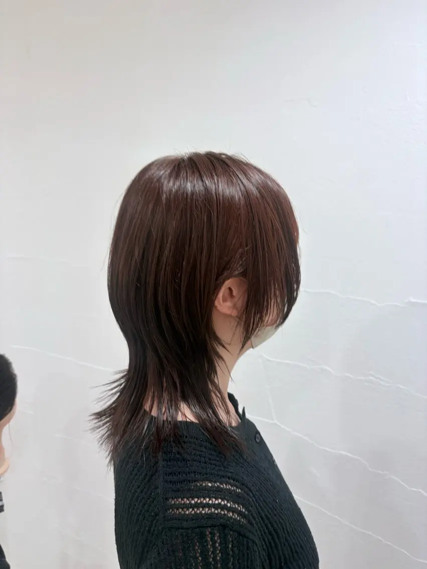 セミロング カラー カット ヘアカラー Flat /Rina🧸のヘアスタイル