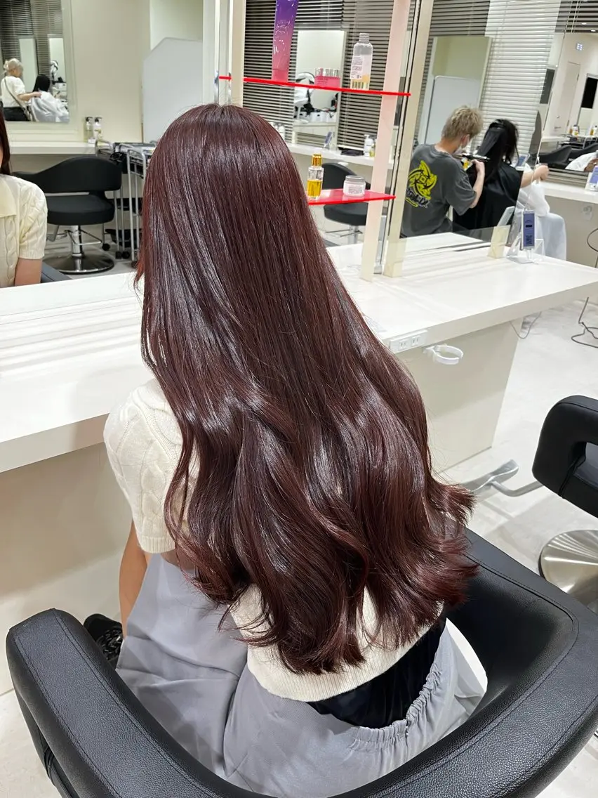 ロング カラー ヘアカラー 💟RINNA 艶カラー💟のヘアスタイル
