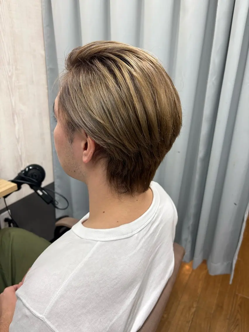 メンズバレイヤージュ　カット込み💇‍♂️の写真