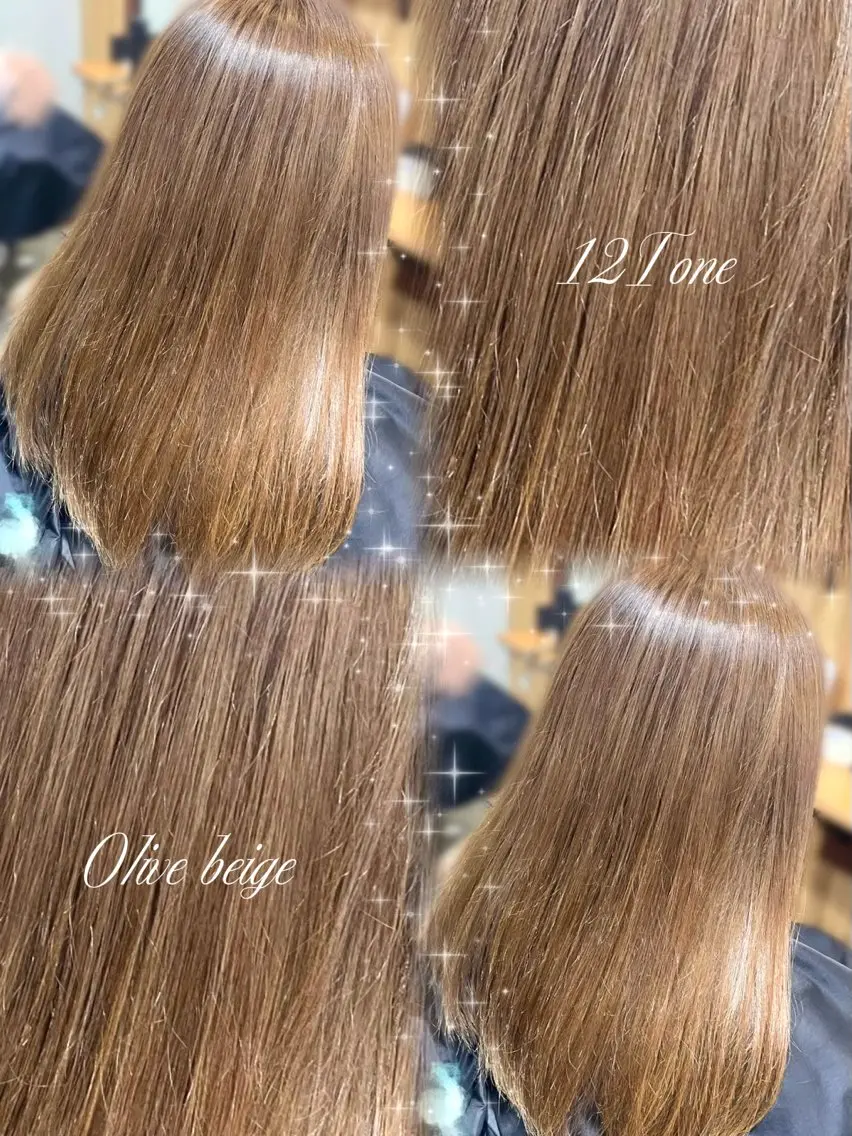 セミロング カラー ベージュカラー 透明感カラー オリーブベージュ LAISSEZ 竹内のヘアスタイル