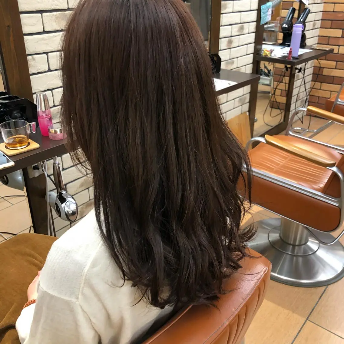 ロング カラー パーマ ヘアアレンジ 暖色ボブ 🍊rikakoのヘアスタイル