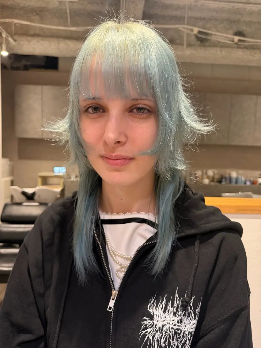 ロング カラー ヘアカラー 渚音 nanoのヘアスタイル