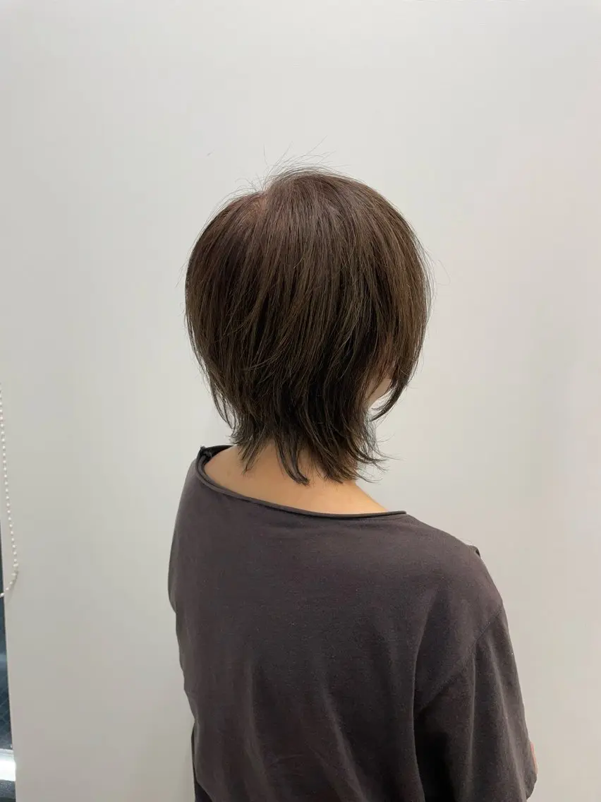 ミディアム レイヤーカット ウルフカット カット 🩵MAI🩵 レイヤーカットのヘアスタイル