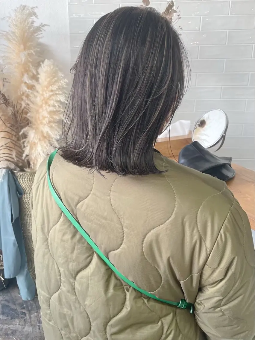 カラー ハイライトカラー 西浦 たくみのヘアスタイル