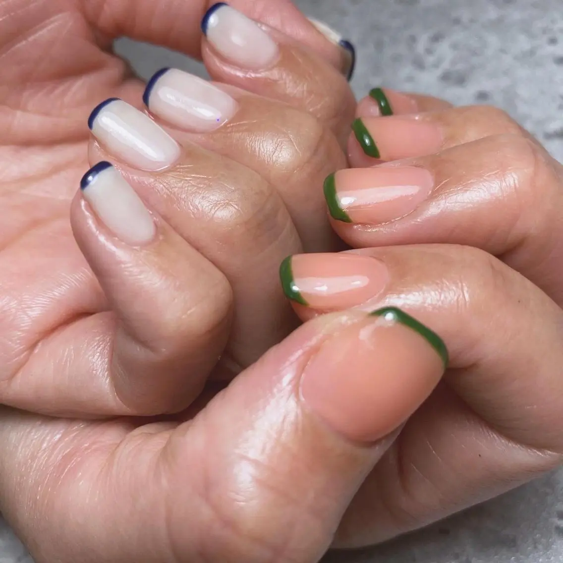 ネイル フレンチネイル 持ち込み ハンドネイル 🌿Charme🌿 MAIのネイルデザイン
