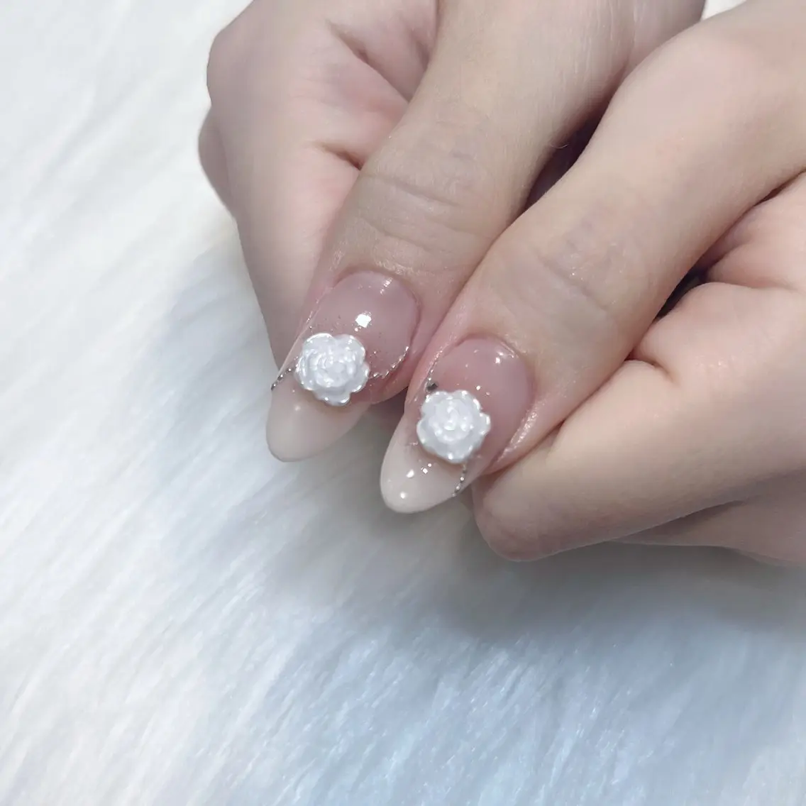 ネイル アートネイル チークネイル ガーリー 韓国ネイル 持ち込み KOKONA 🎀のネイルデザイン