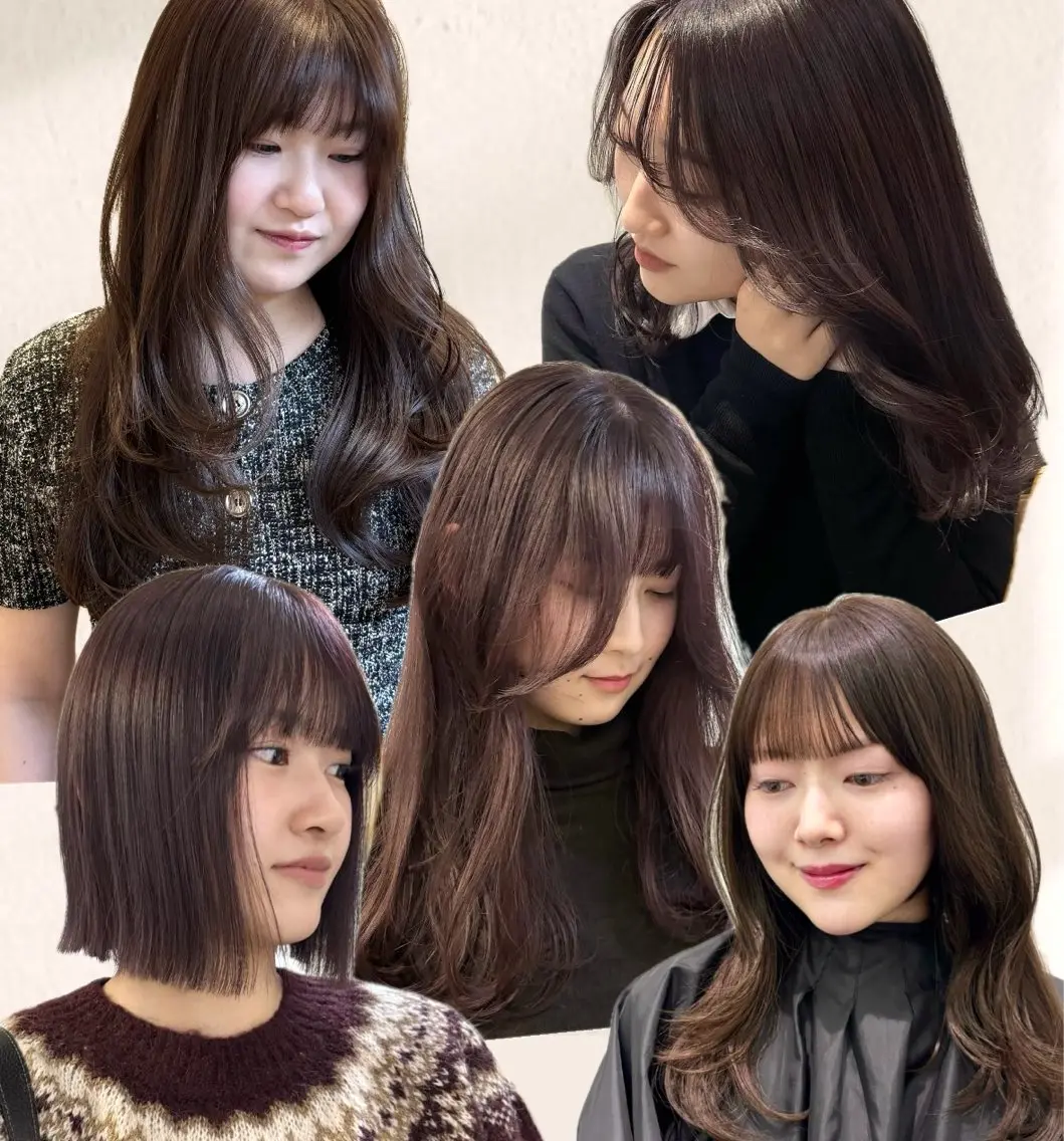 ロング カット ヘアカラー トリートメント 盛れる透明感カラー momokaのヘアスタイル