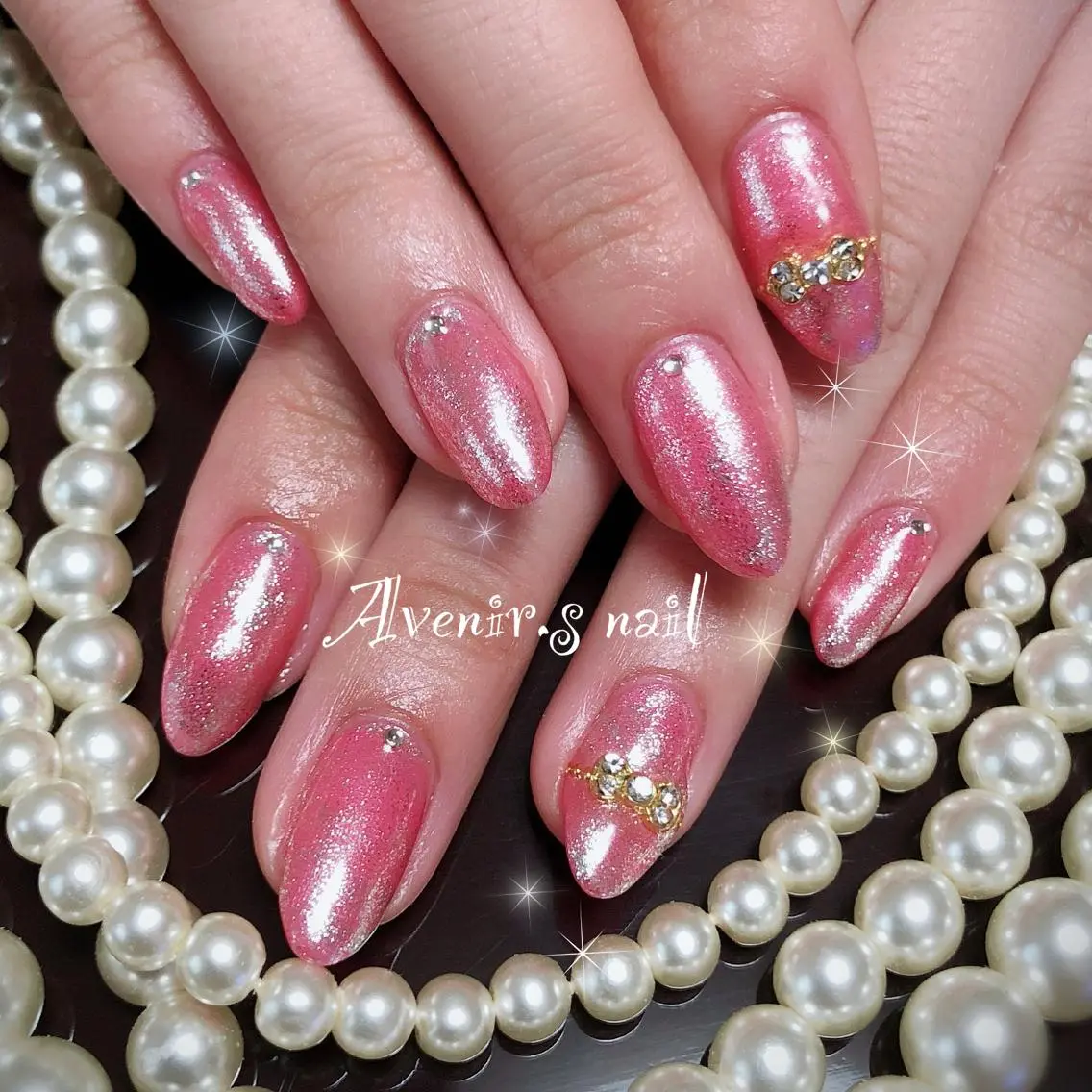 ネイル リボン Home Salon Avenir.のネイルデザイン