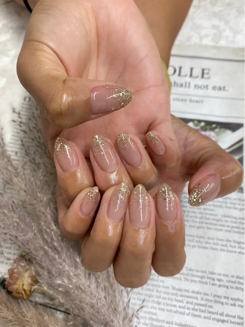 💚ハンドカラーグラデーション💚90分【オフアリ】の写真
