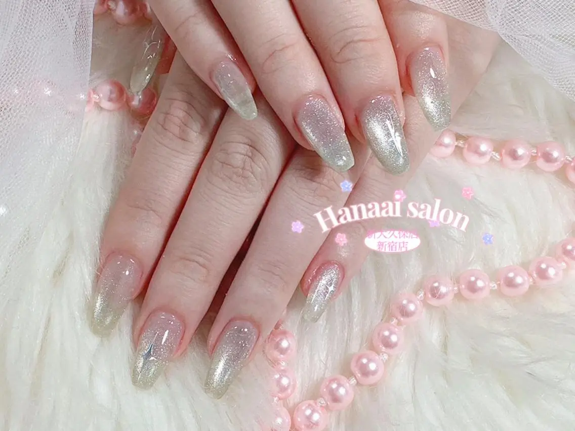 ネイル アートネイル フラッシュネイル フットネイル ジェルネイル グラデーション 長谷川 妃菜のネイルデザイン
