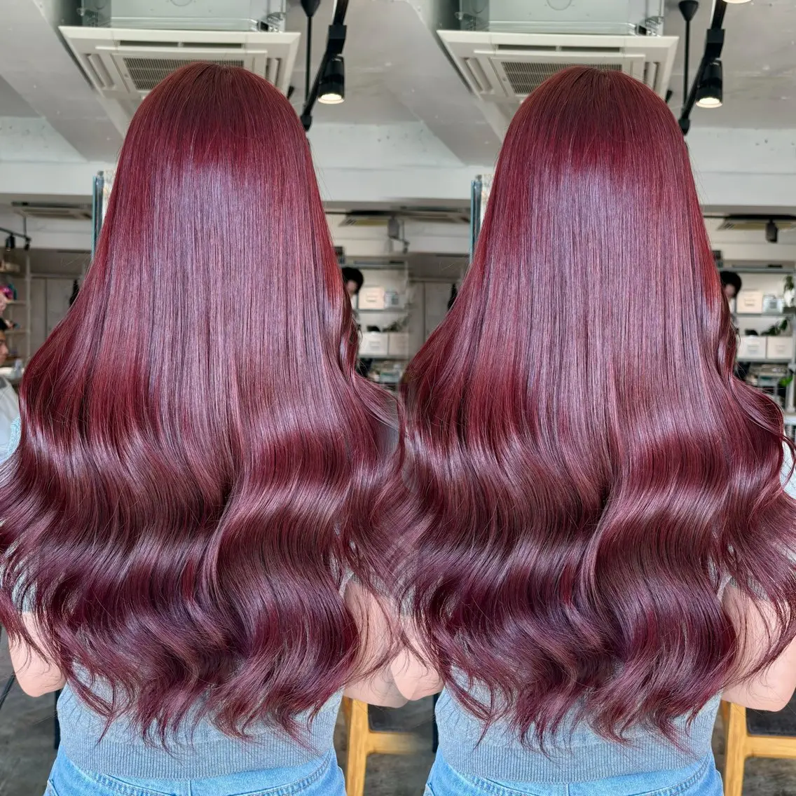 ロング カラー アディクシーカラー アッシュ アッシュブラウン ベージュカラー 黒髪 ヘアカラー トリートメント ヘッドスパ 暖色カラー🍒 ケアブリーチ/akiのヘアスタイル