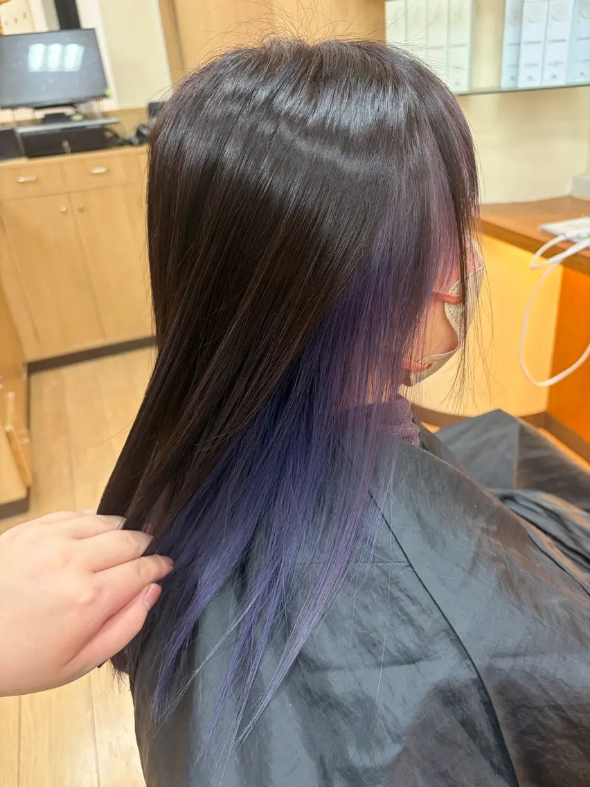 ミディアム カラー 髪質改善ストレート ✨️小川涼のヘアスタイル