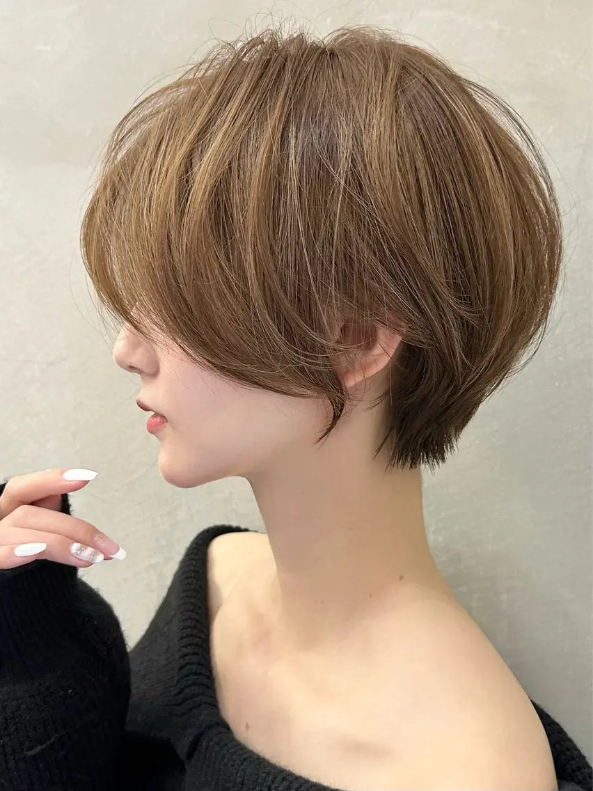 ショート カット ヘアカラー トリートメント ヘッドスパ taiga レイヤー /髪質改善/矯正🌈のヘアスタイル