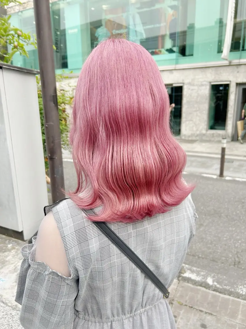 ロング カラー ヘアカラー トリートメント ヘアセット 💕ブリーチ/ヘアメ 🎀YUUKAのヘアスタイル